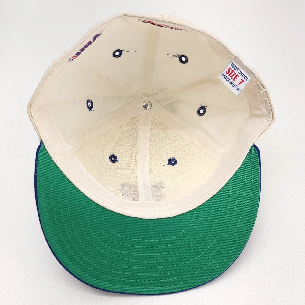 Philadelphia 76ers Hat Vintage New Era 5950 Pro Model Fitted Size 7 Wool‎ NBA